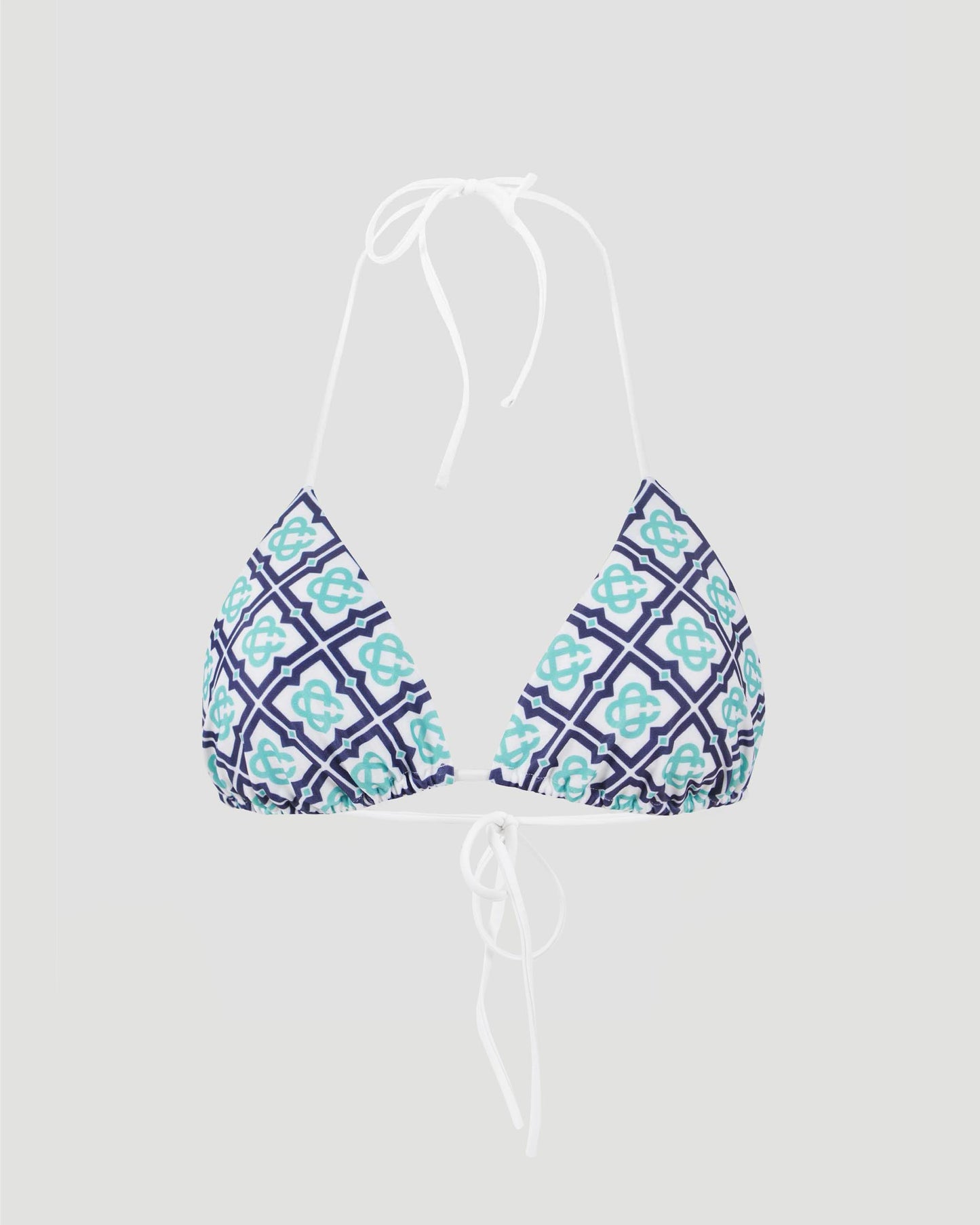 Bikini Top in Monogram Print