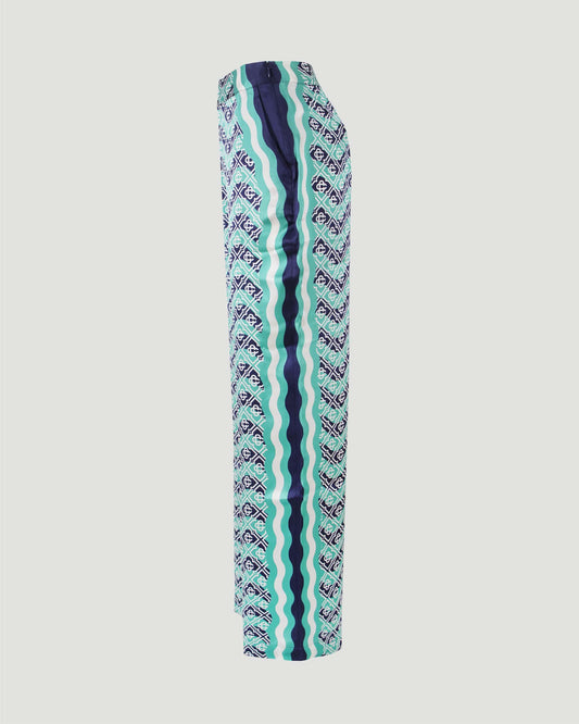 Monogram Silk Trousers
