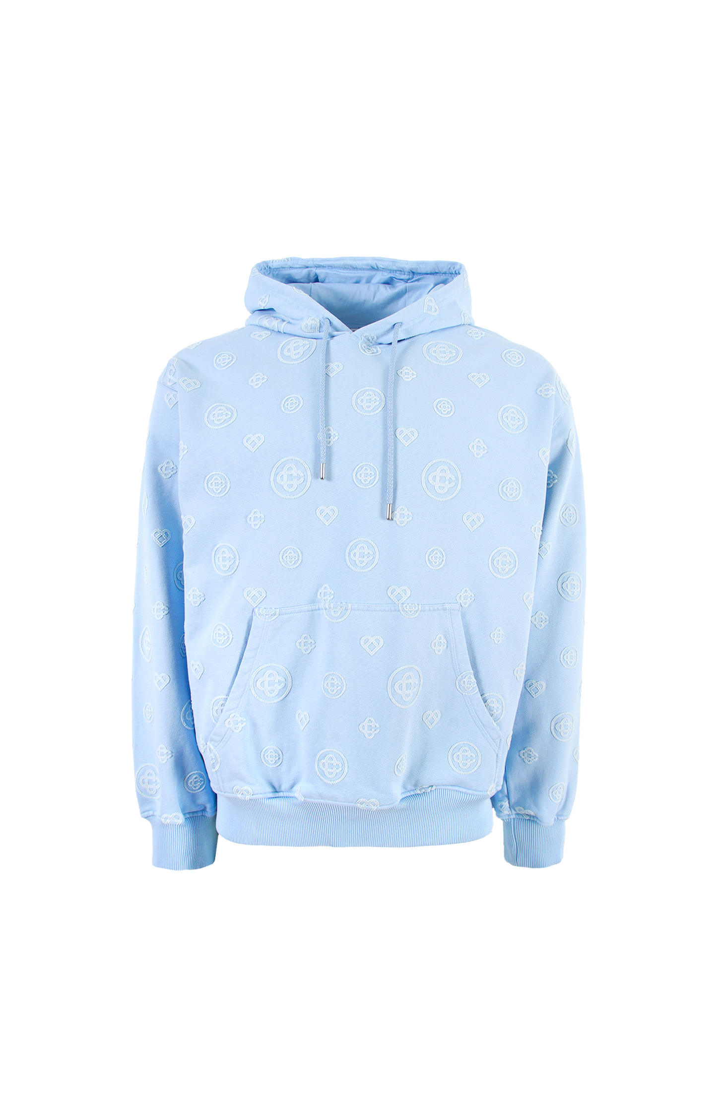 Applique Monogram Hooded Sweatshirt