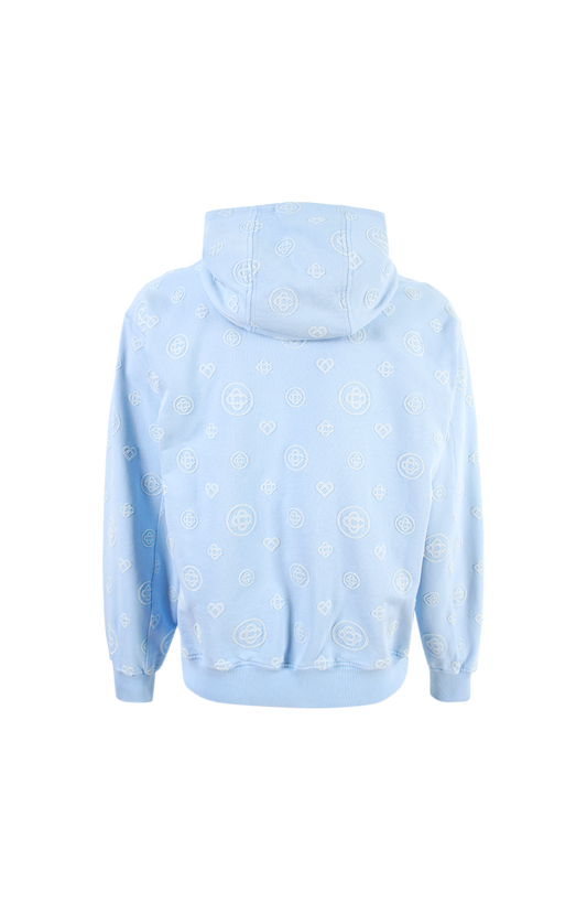 Applique Monogram Hooded Sweatshirt