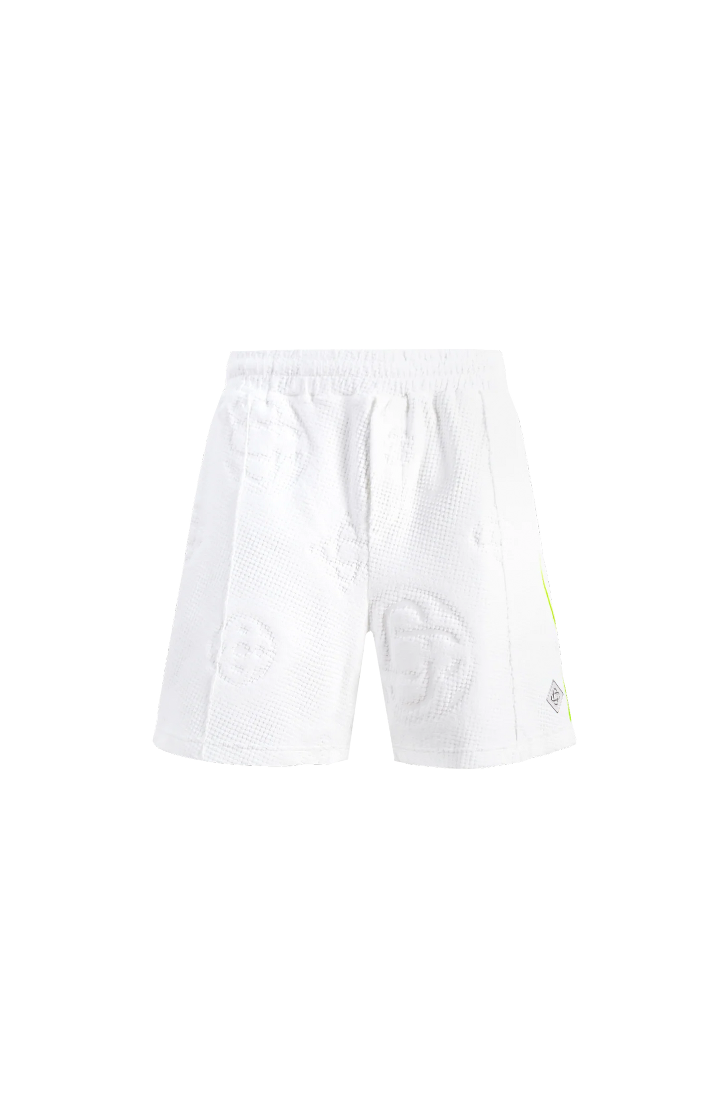 White Towelling Monogram Short