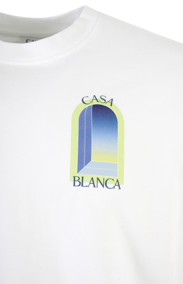 White & Lime Arches Short Sleeve T‑Shirt
