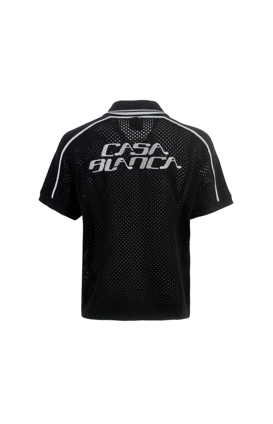 Black Short Sleeve Mesh Shirt