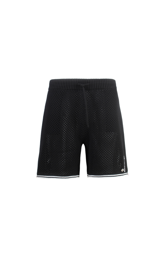 Black Mesh Shorts