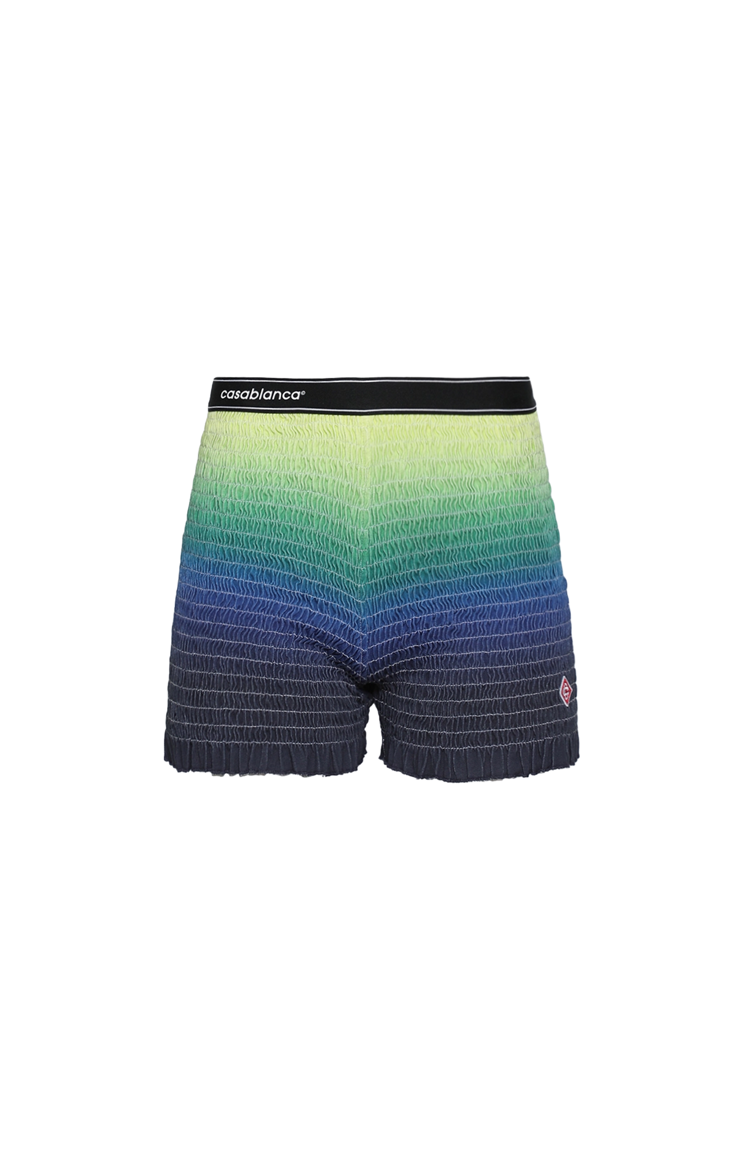 Gradient Shirred Shorts