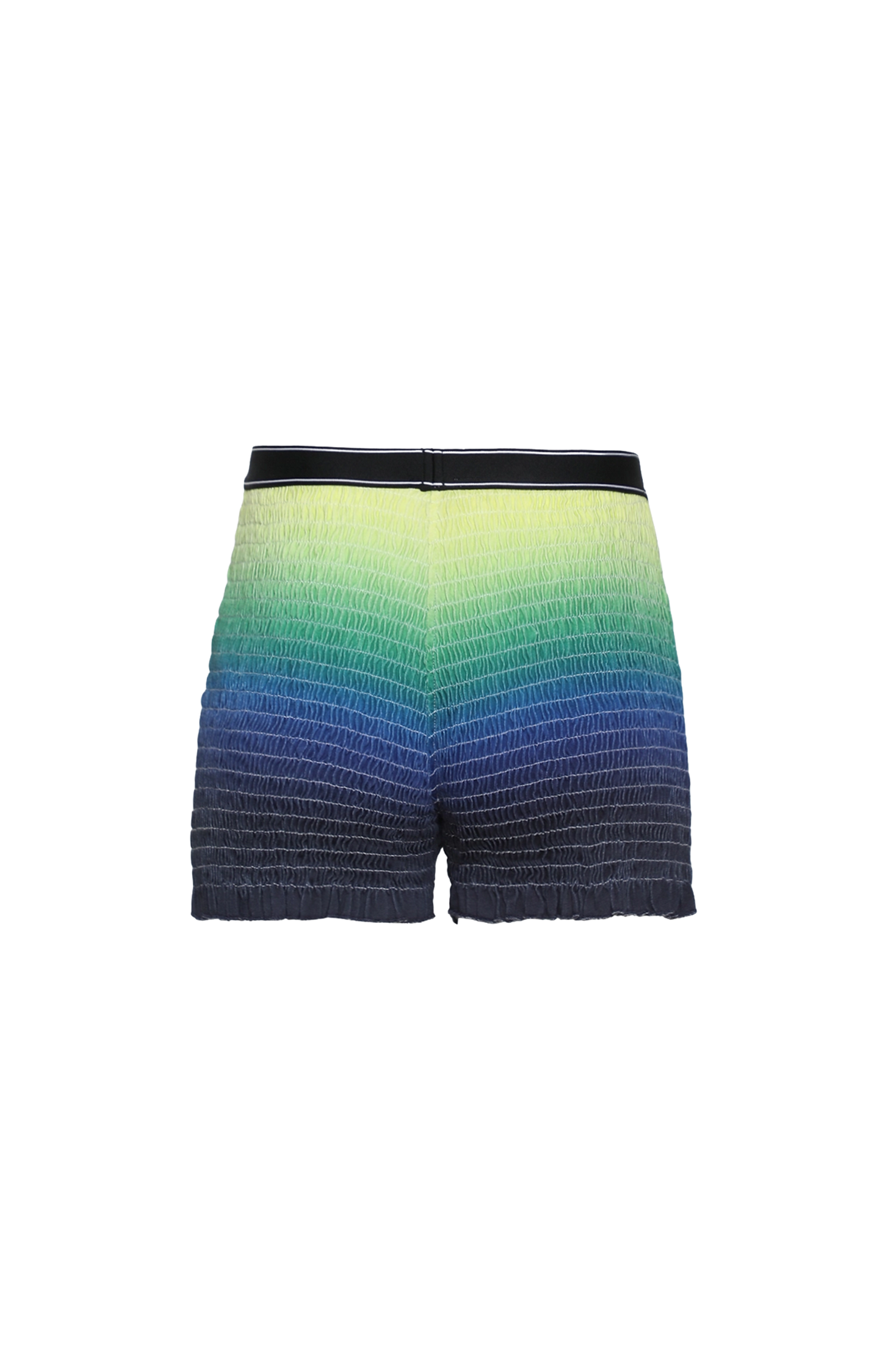 Gradient Shirred Shorts