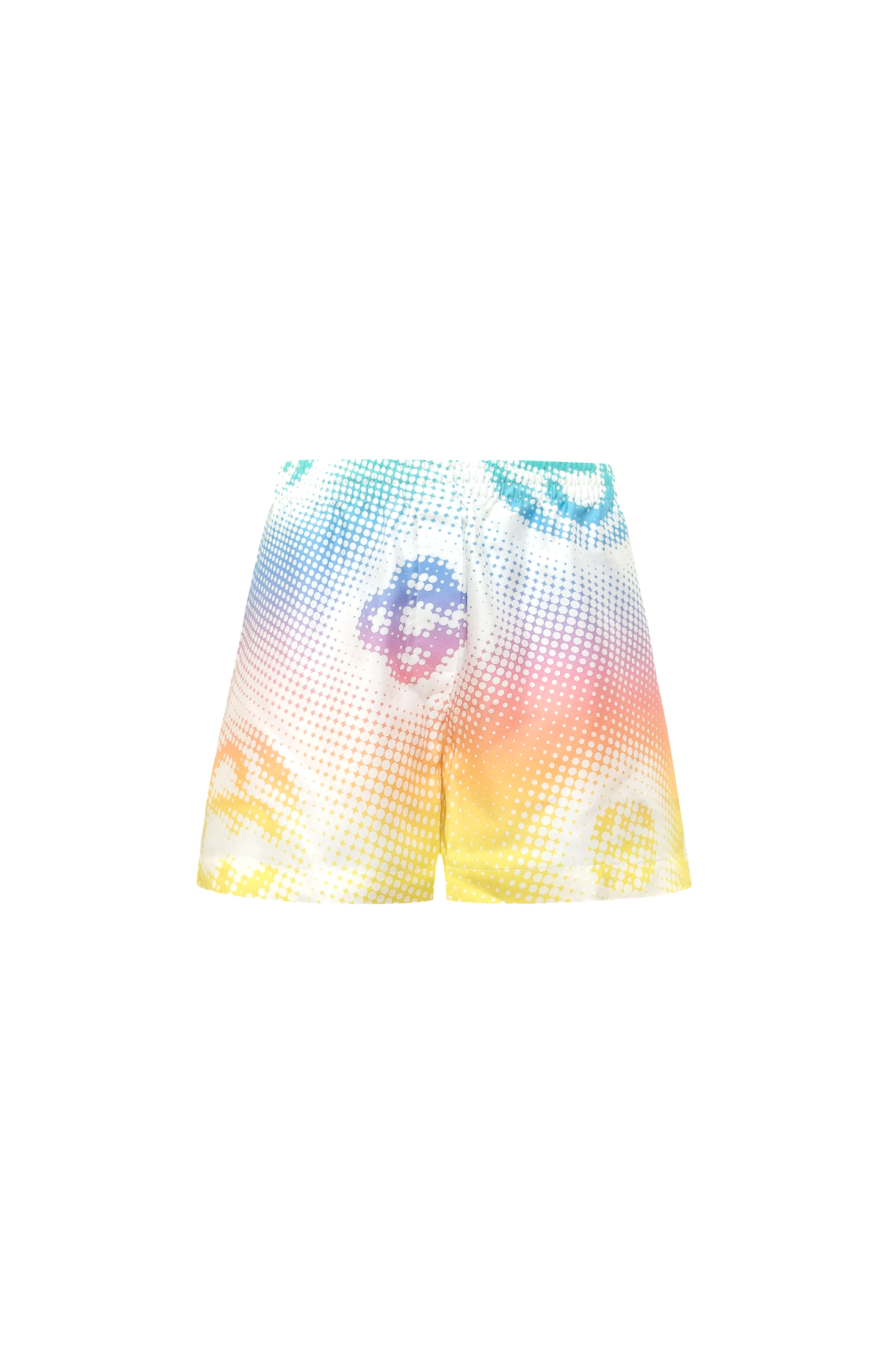 Halftone Logo Silk Shorts