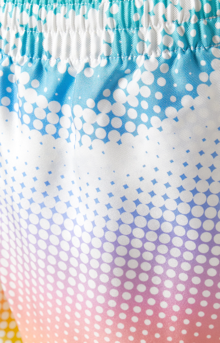 Halftone Logo Silk Shorts