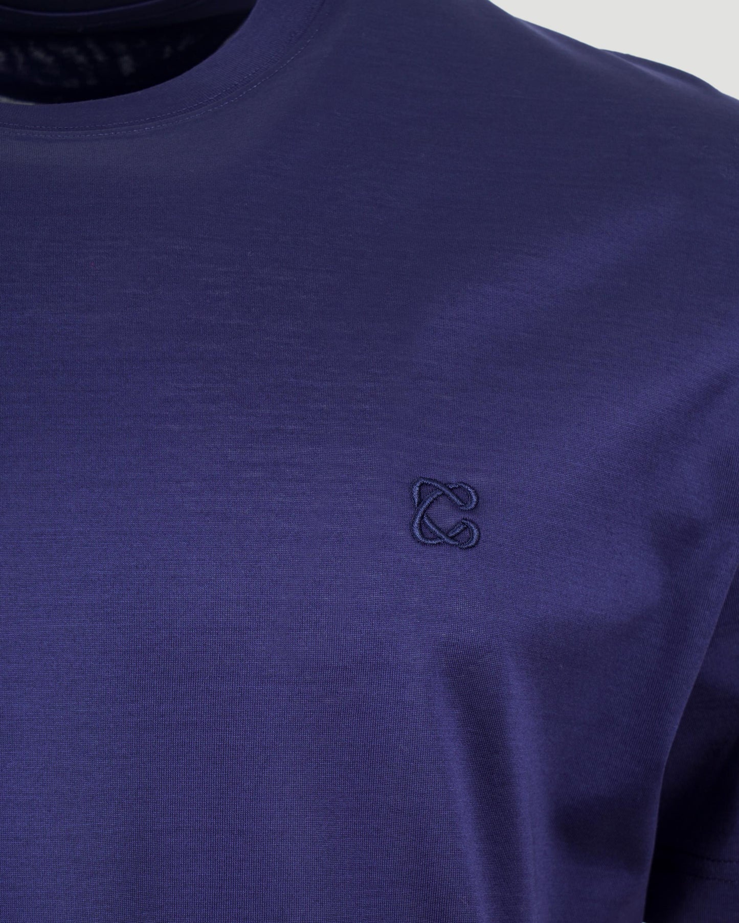 Cotton T-Shirt in Dark Blue