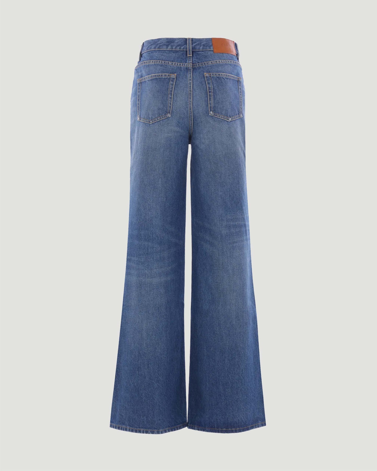 High-Rise Flare Jeans in Denim