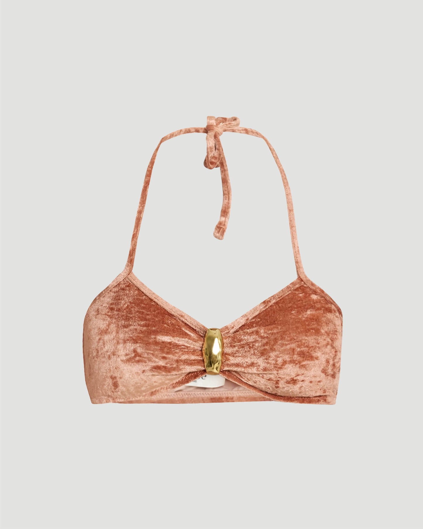 Metal-Detail Bikini Top