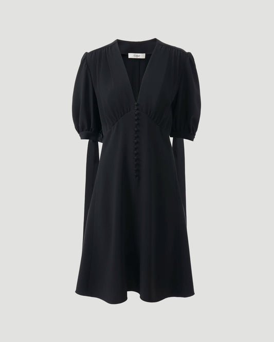 A-Line Dress in Crêpe