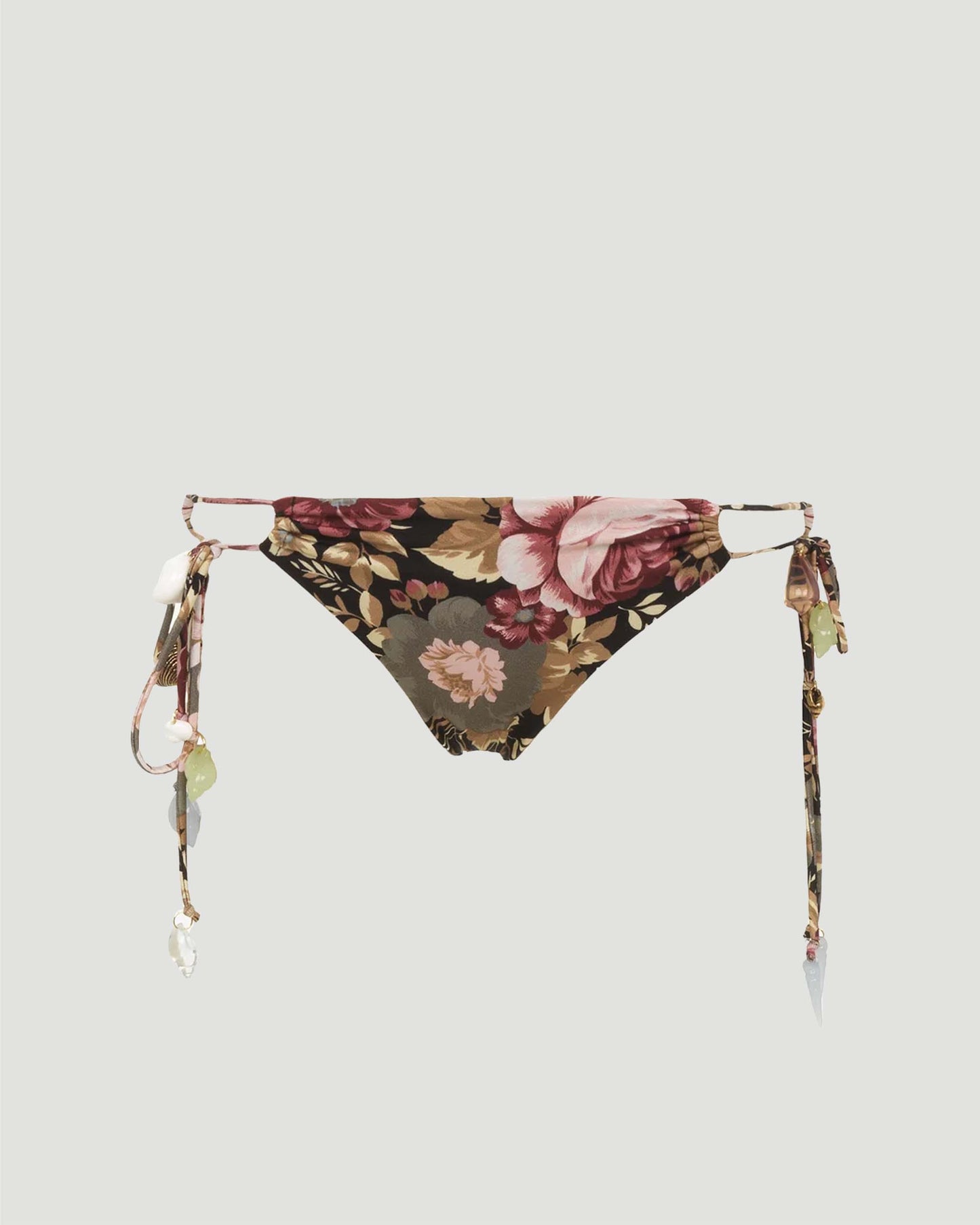 Rose-Print Bikini Bottoms