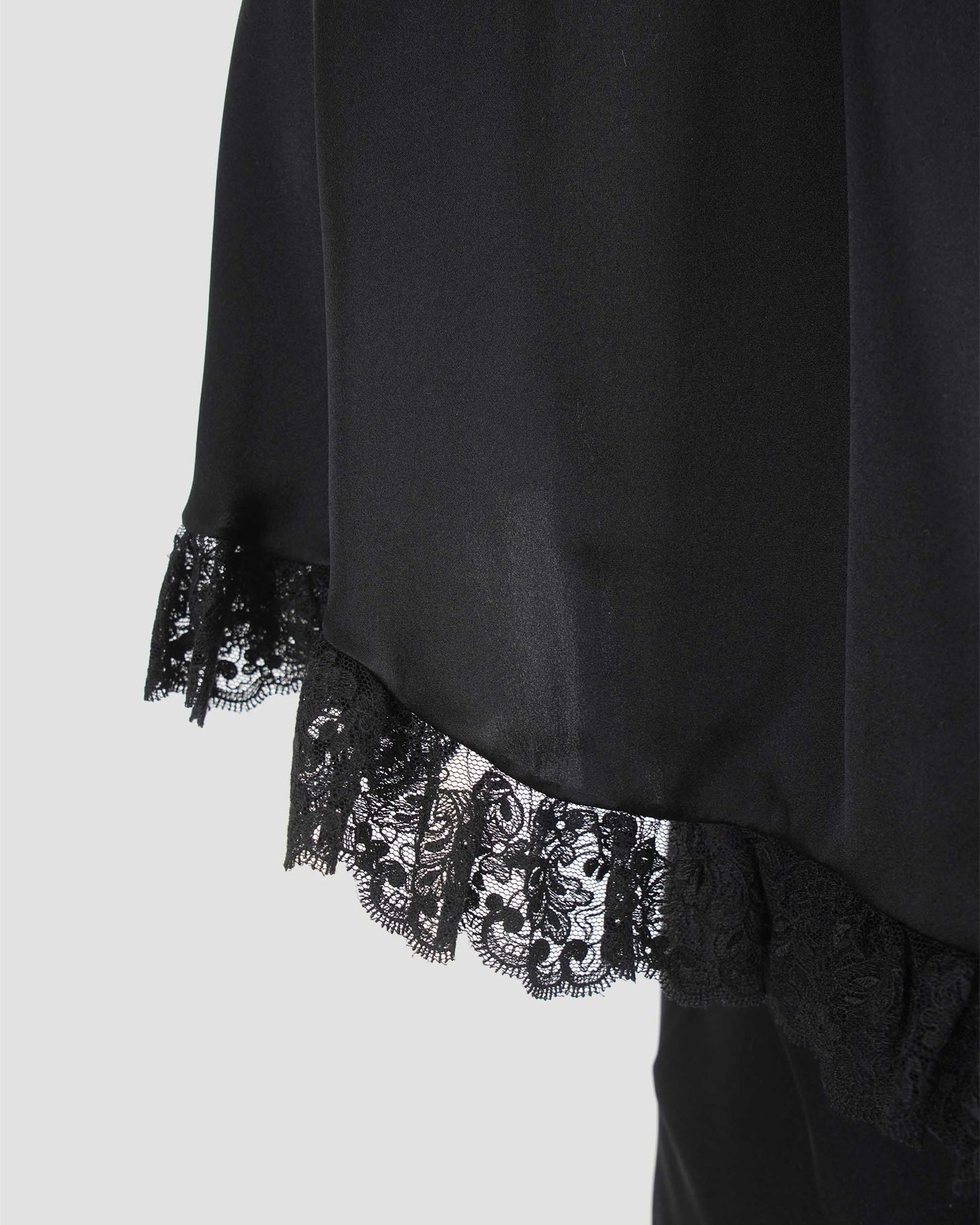 Maxi Cape Dress in Silk And Lace