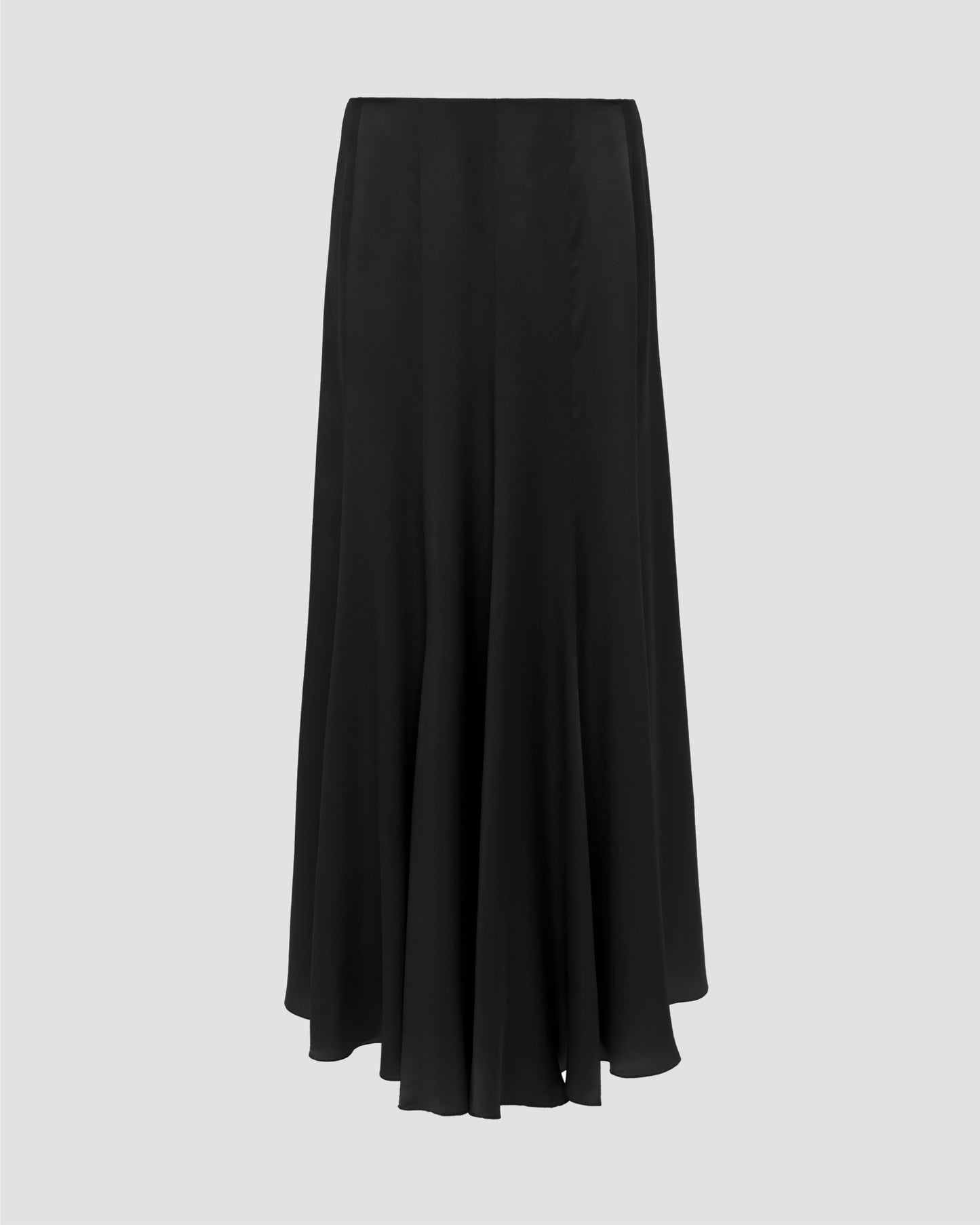 Fluid Maxi Skirt in Washed Silk Satin