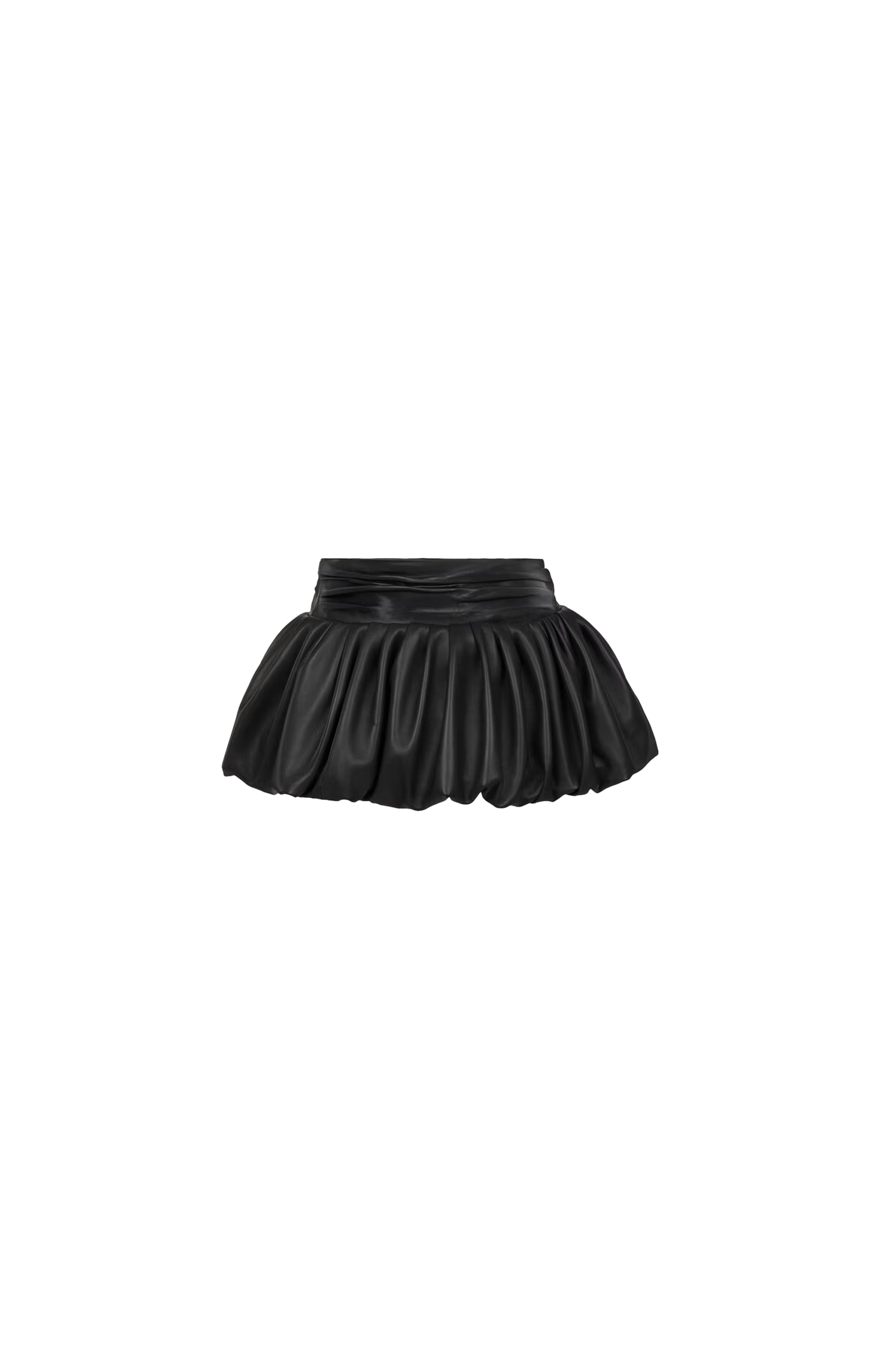 Peplum Belt in Black Leather
