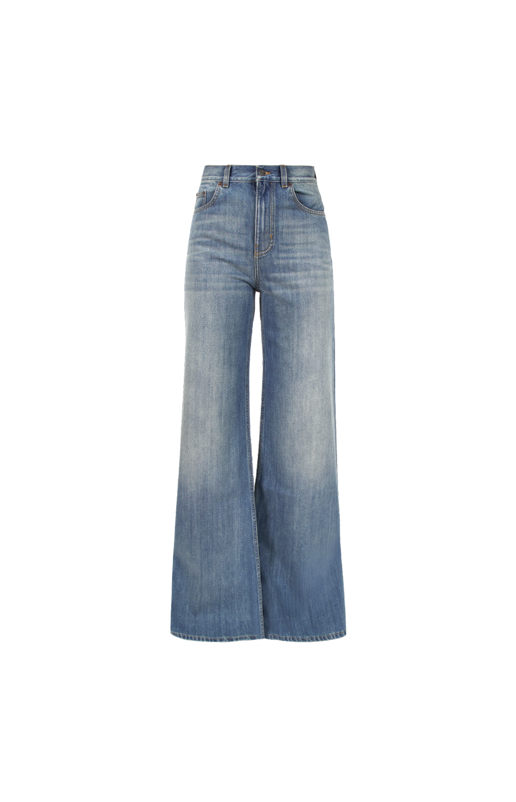 Wide-Leg Denim Jeans