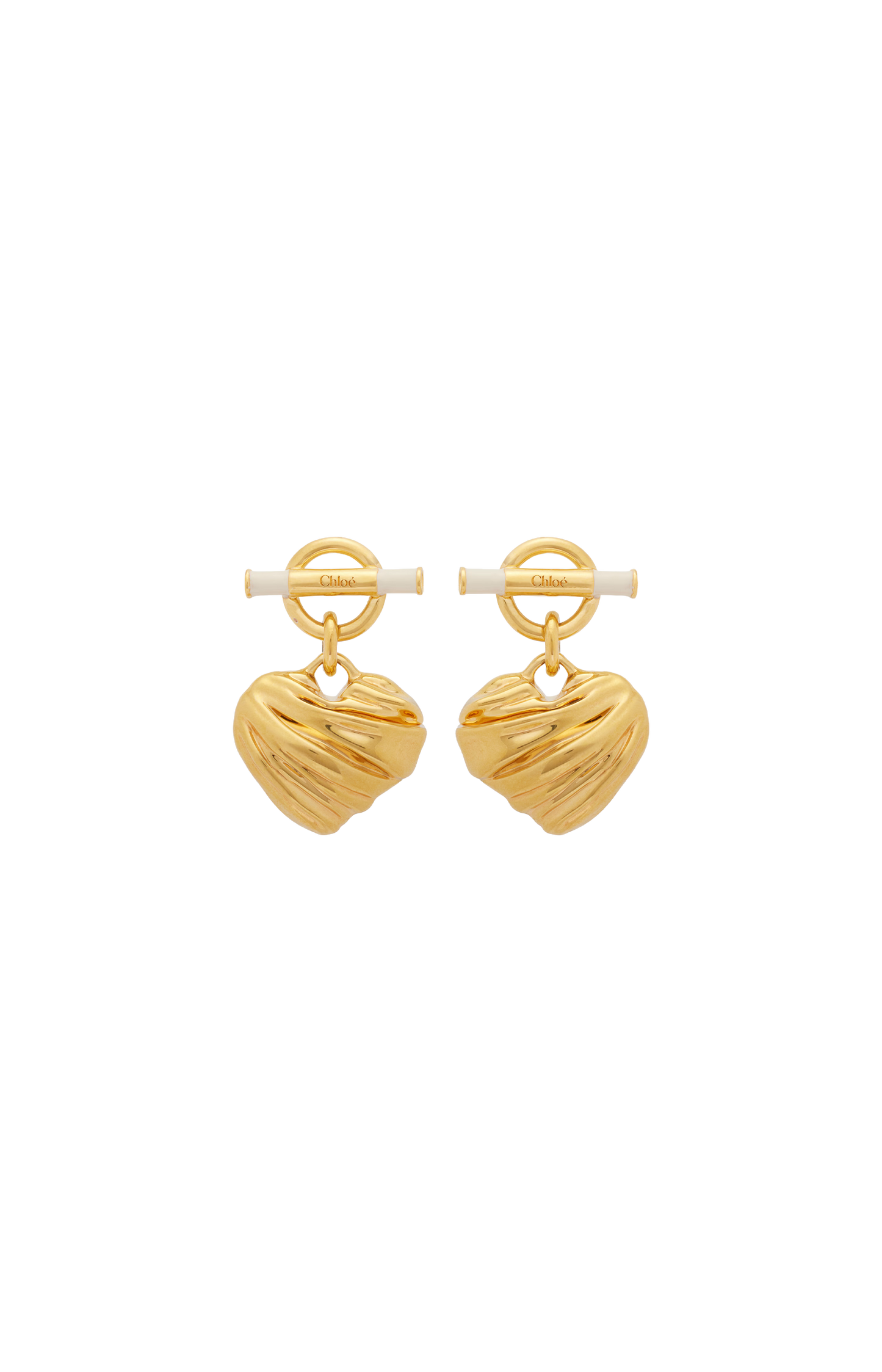 Gold Heart Earrings