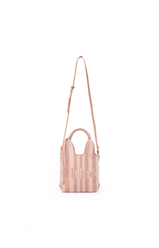 Mini Chloé Stripy Tote Bag in Jacquard
