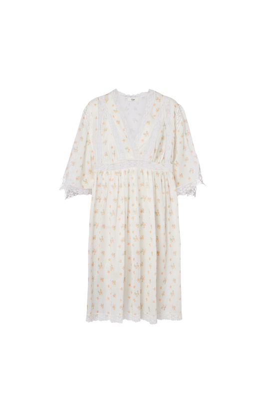 Floral Cotton Voile Minidress