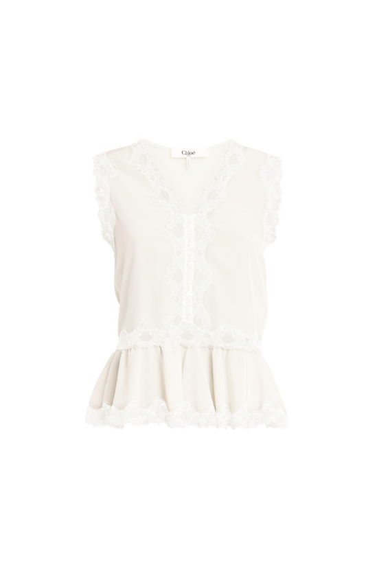 Sleeveless Peplum Top