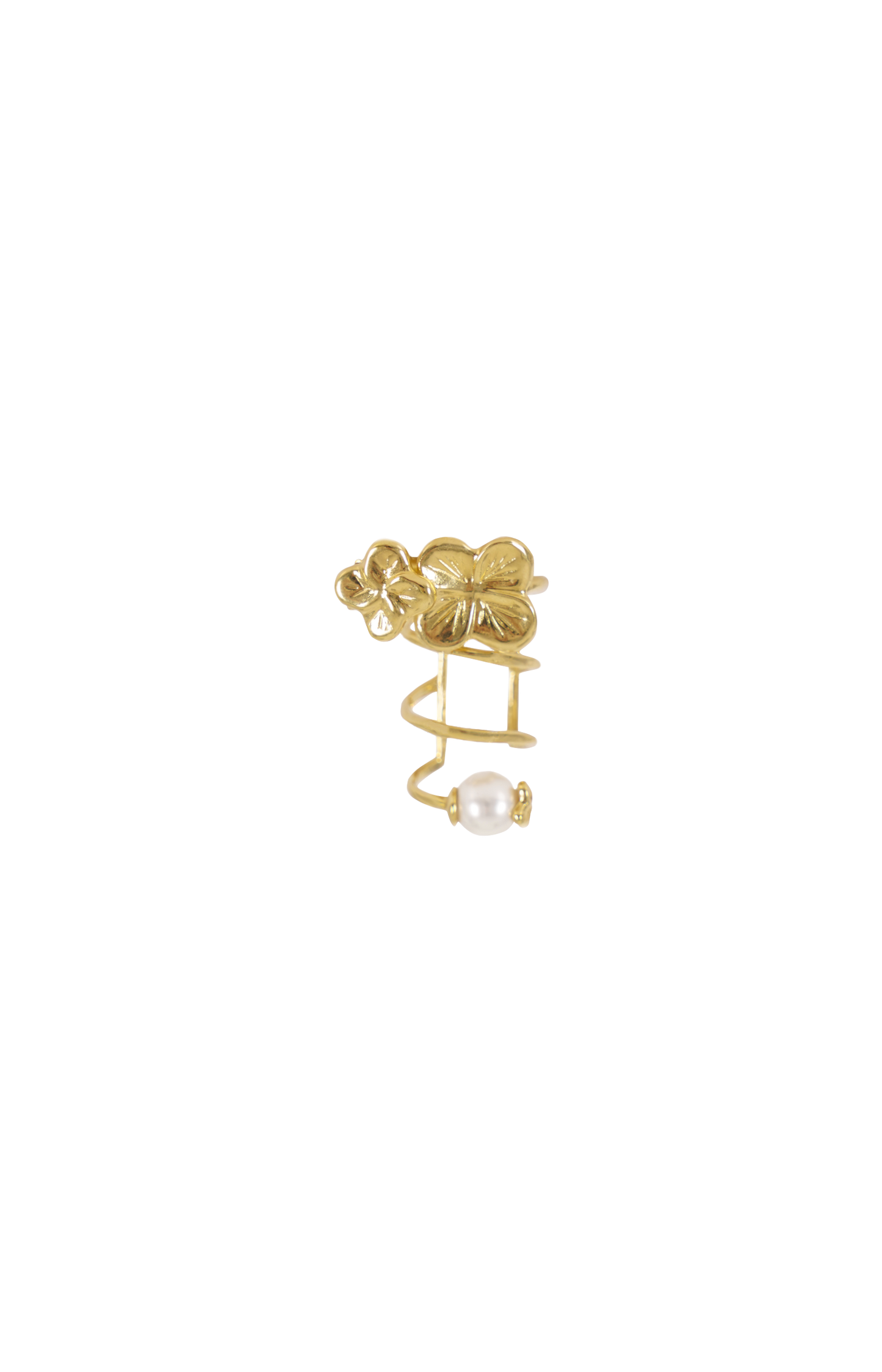 Chloé Floral Hair Clip in Gold — product photo 2