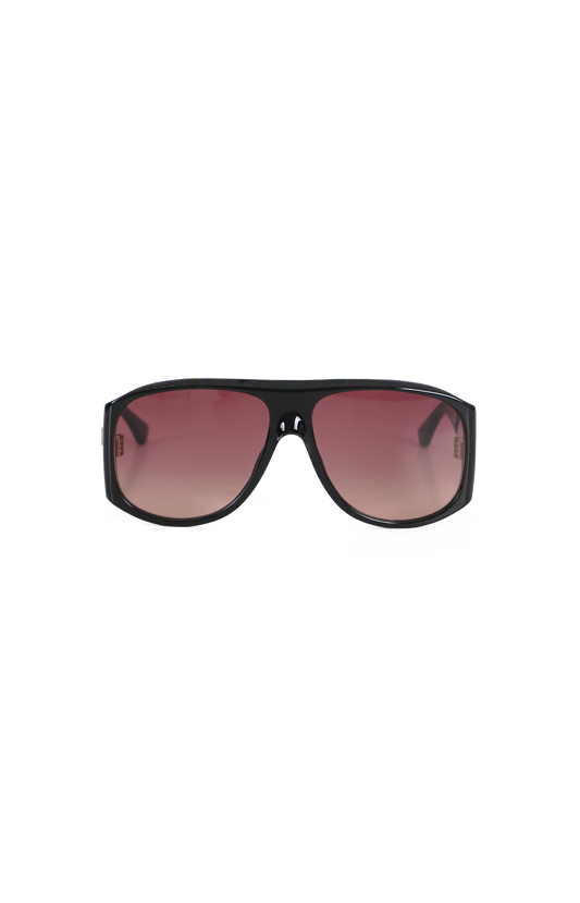 Oversized Gradient Sunglasses in Black
