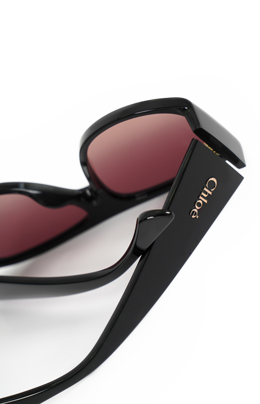 Oversized Gradient Sunglasses in Black