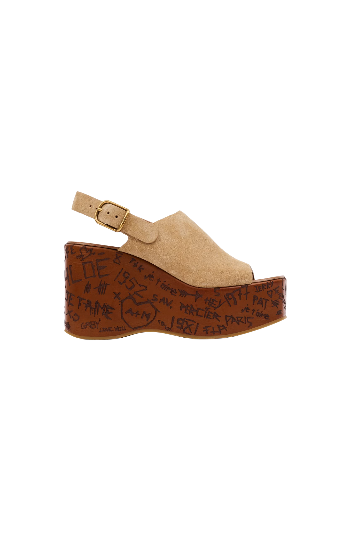Maxime wedge sandal Beige