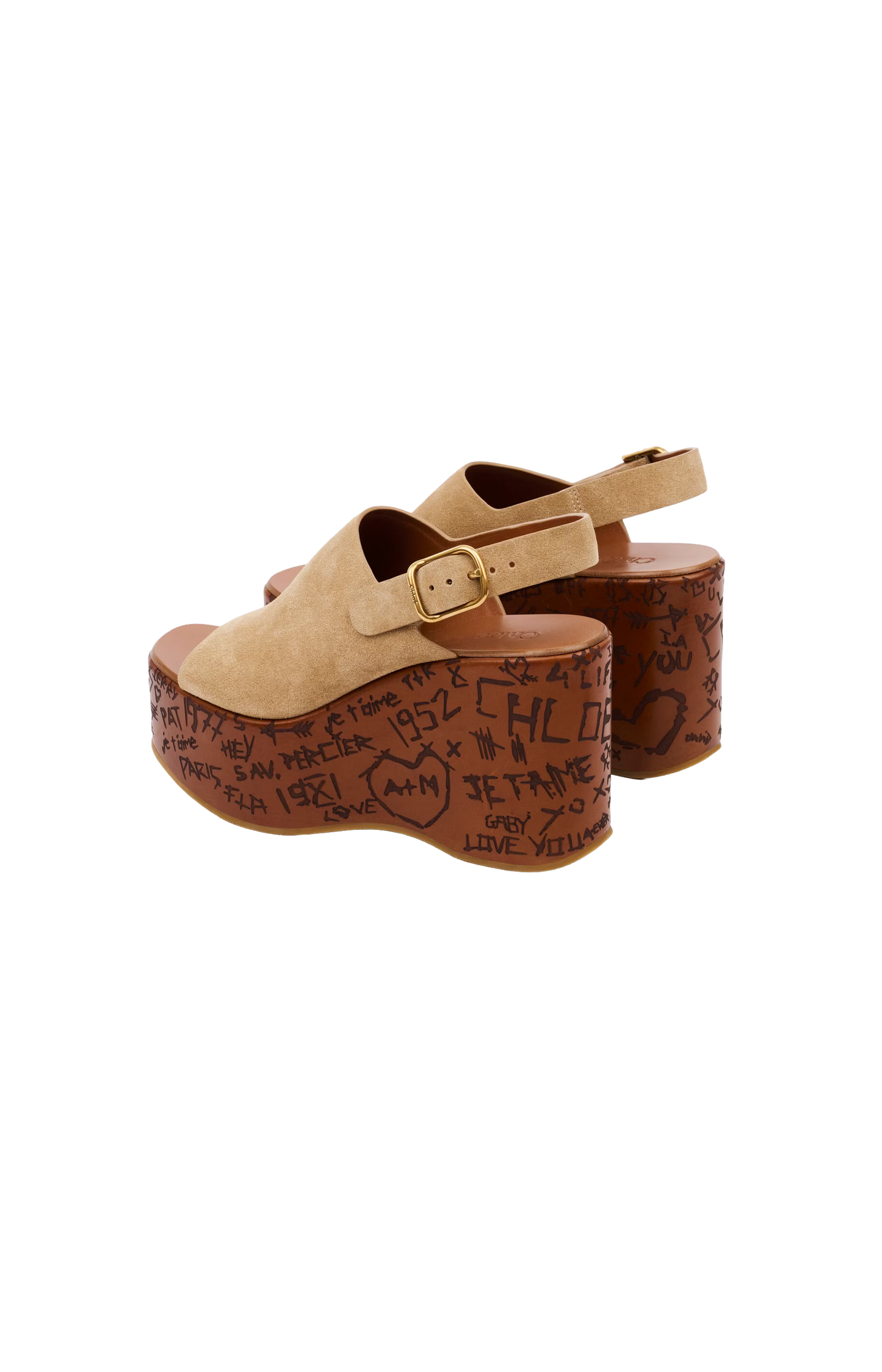 Maxime wedge sandal Beige