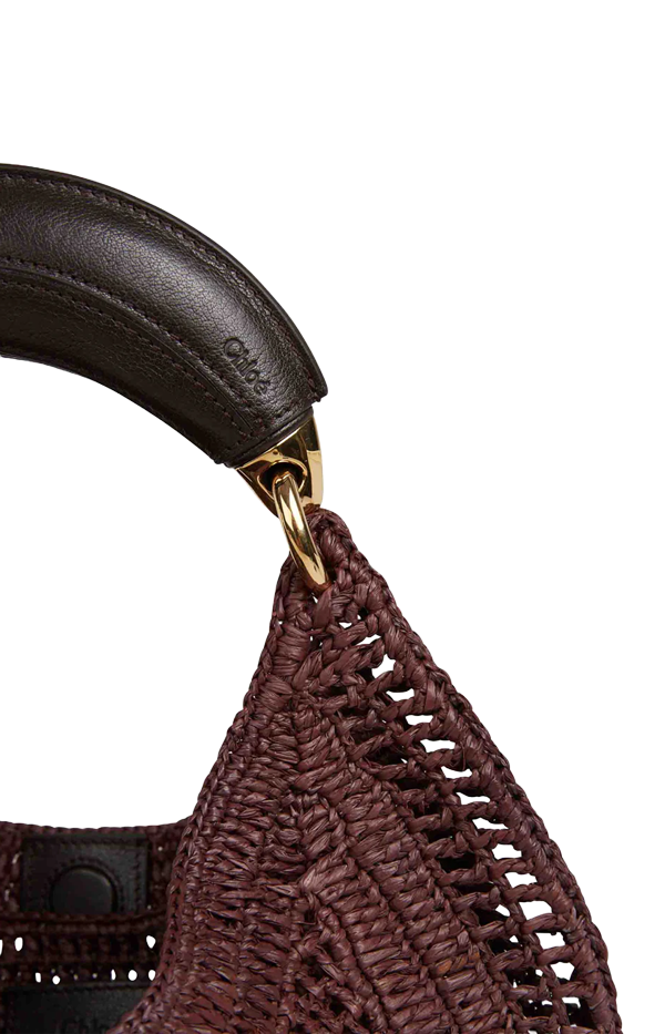 Summer Banana hobo bag in raffia