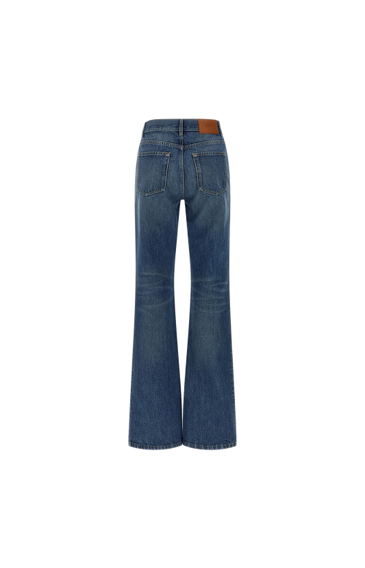 High-Rise Slim-Leg Organic Jeans