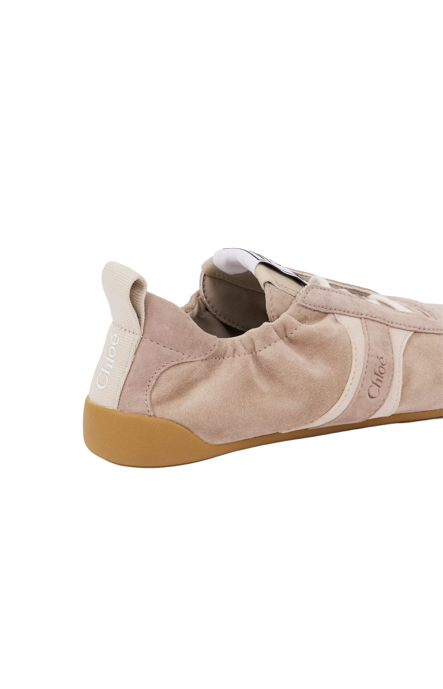 Lace-up panelled sneakers