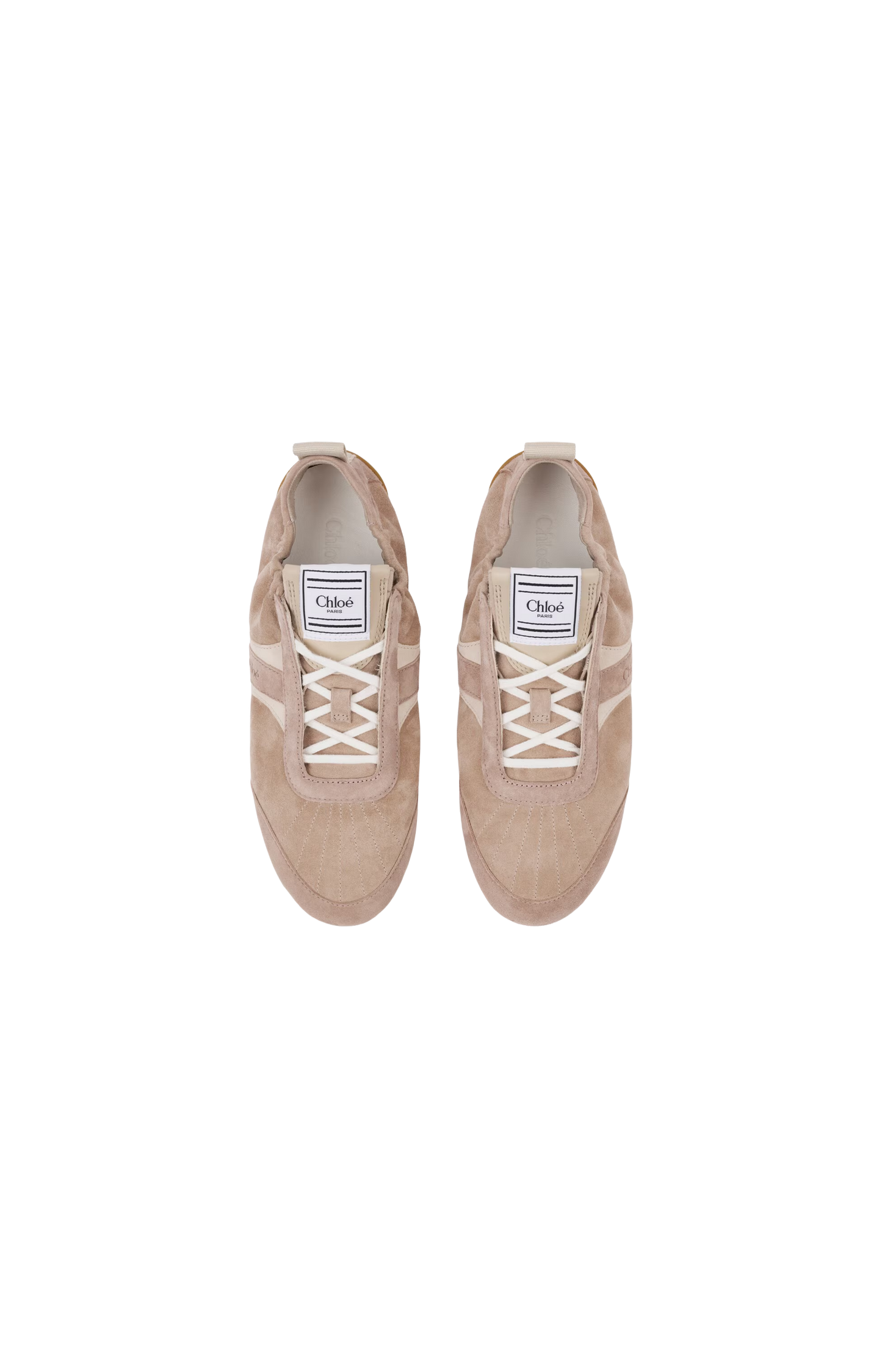 Lace-up panelled sneakers