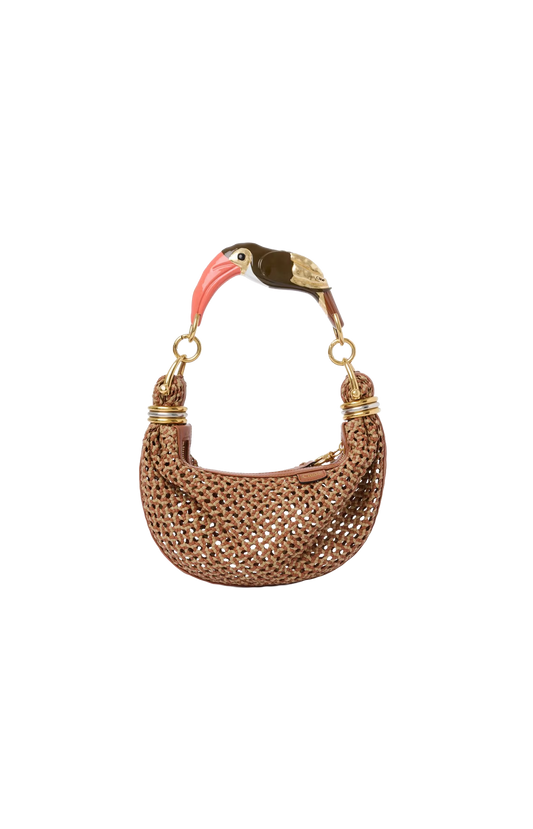 Small Bracelet Hobo bag in braided leather