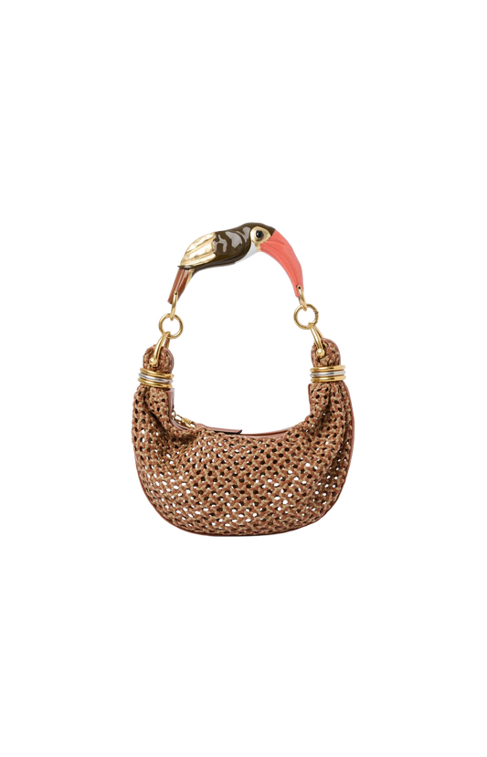 Small Bracelet Hobo bag in braided leather