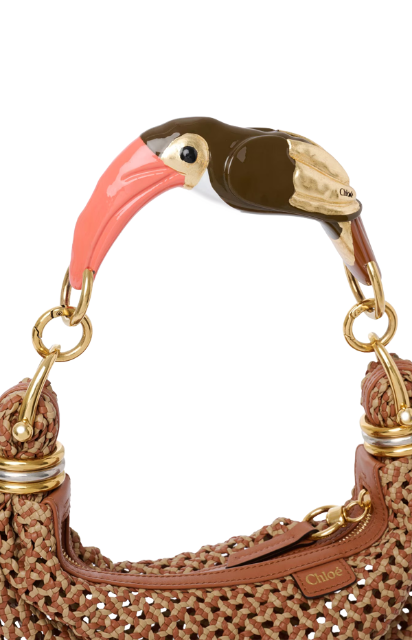 Small Bracelet Hobo bag in braided leather