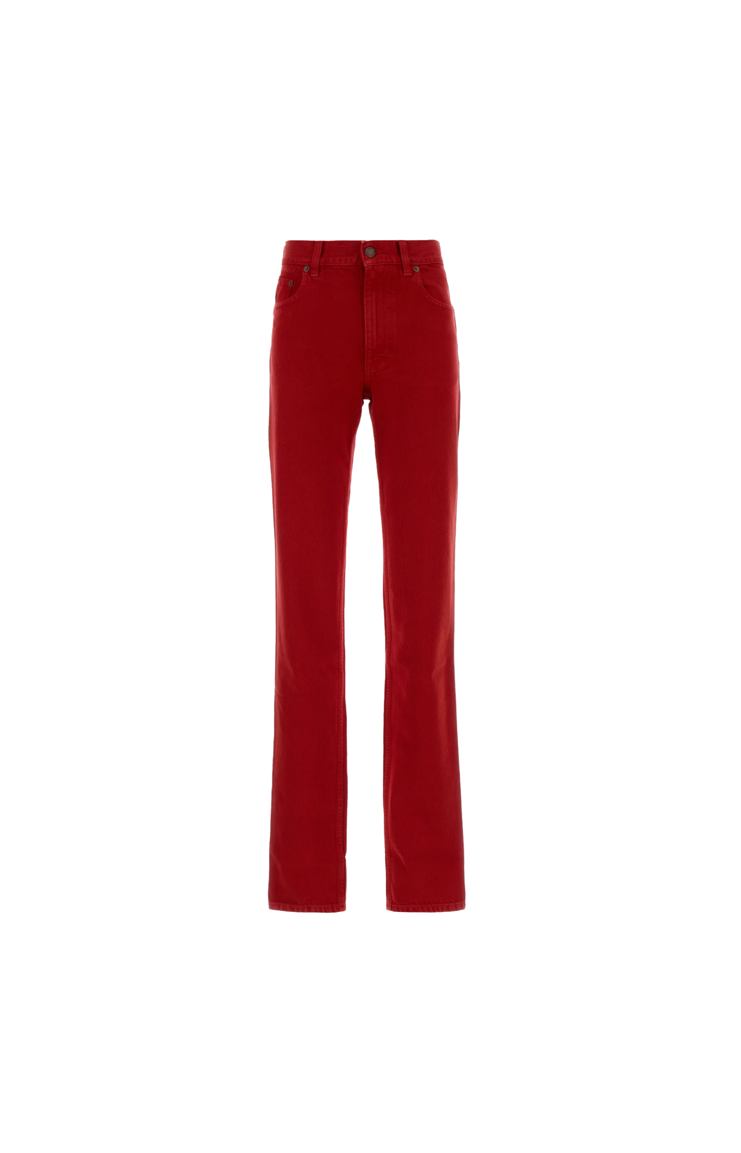 Straight-Leg Trousers in Red