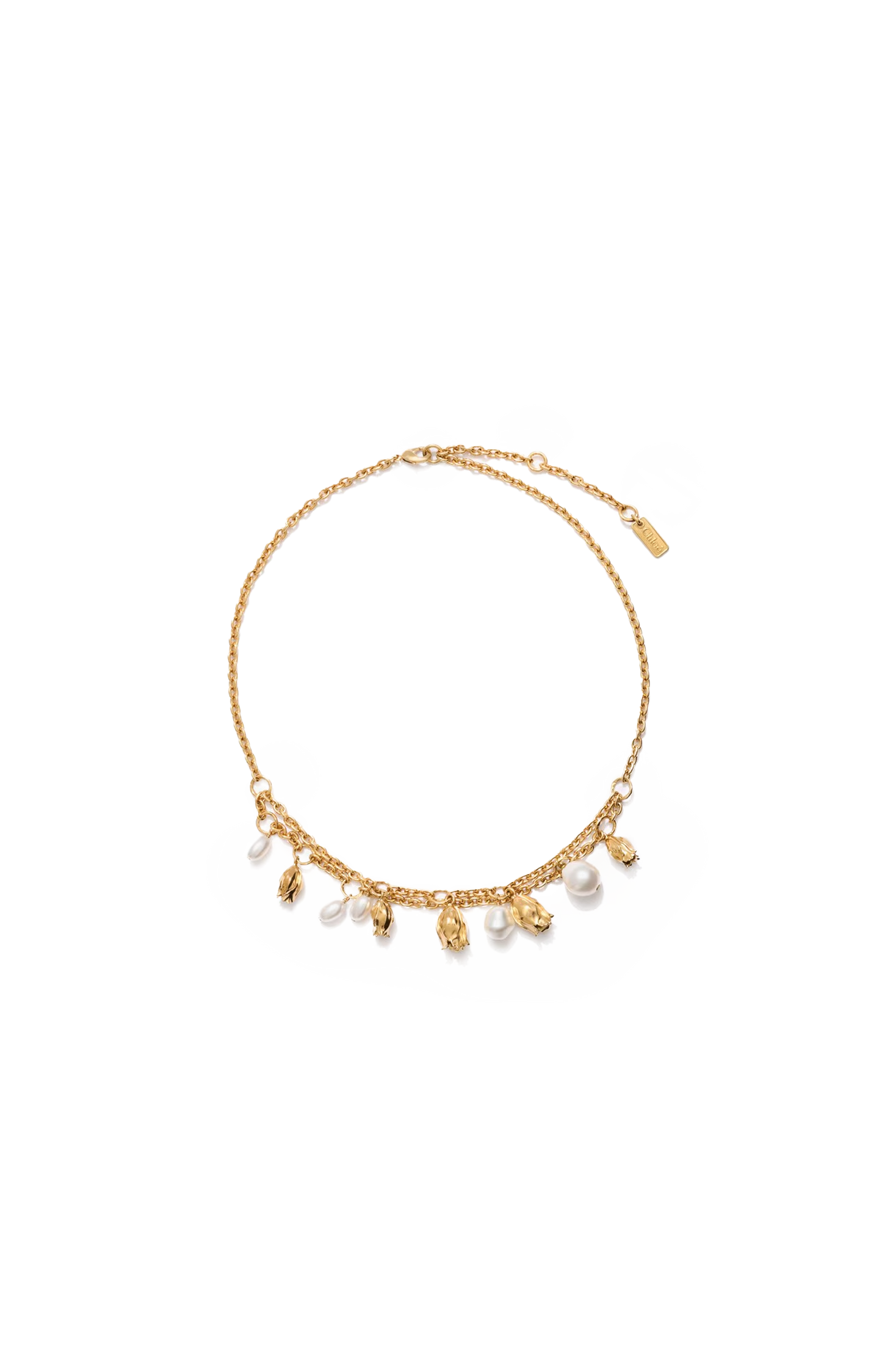 Pearl and Charm Necklace