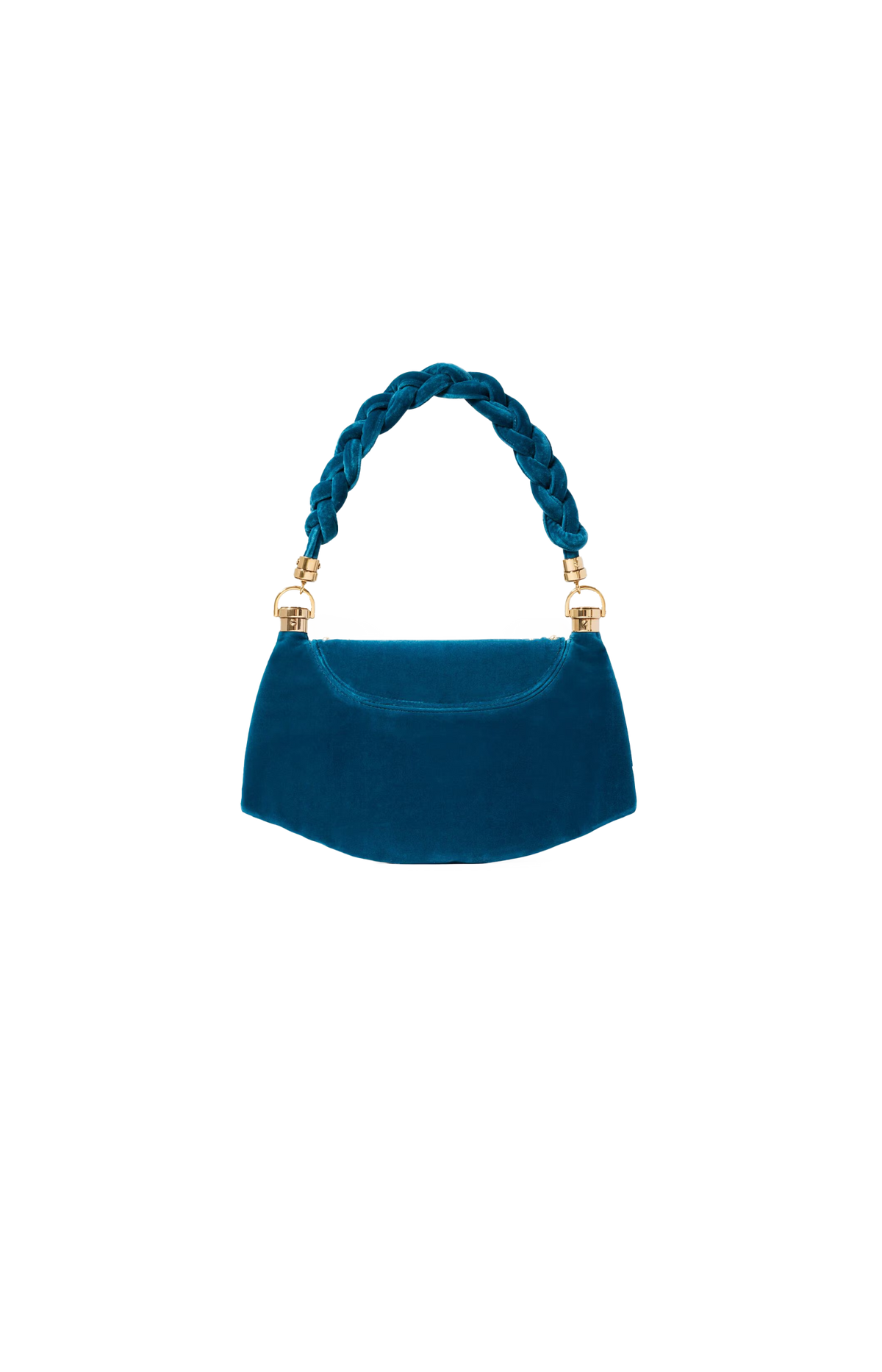 Studded Velvet Small Marcie Foulard Hobo Bag in Moon Blue