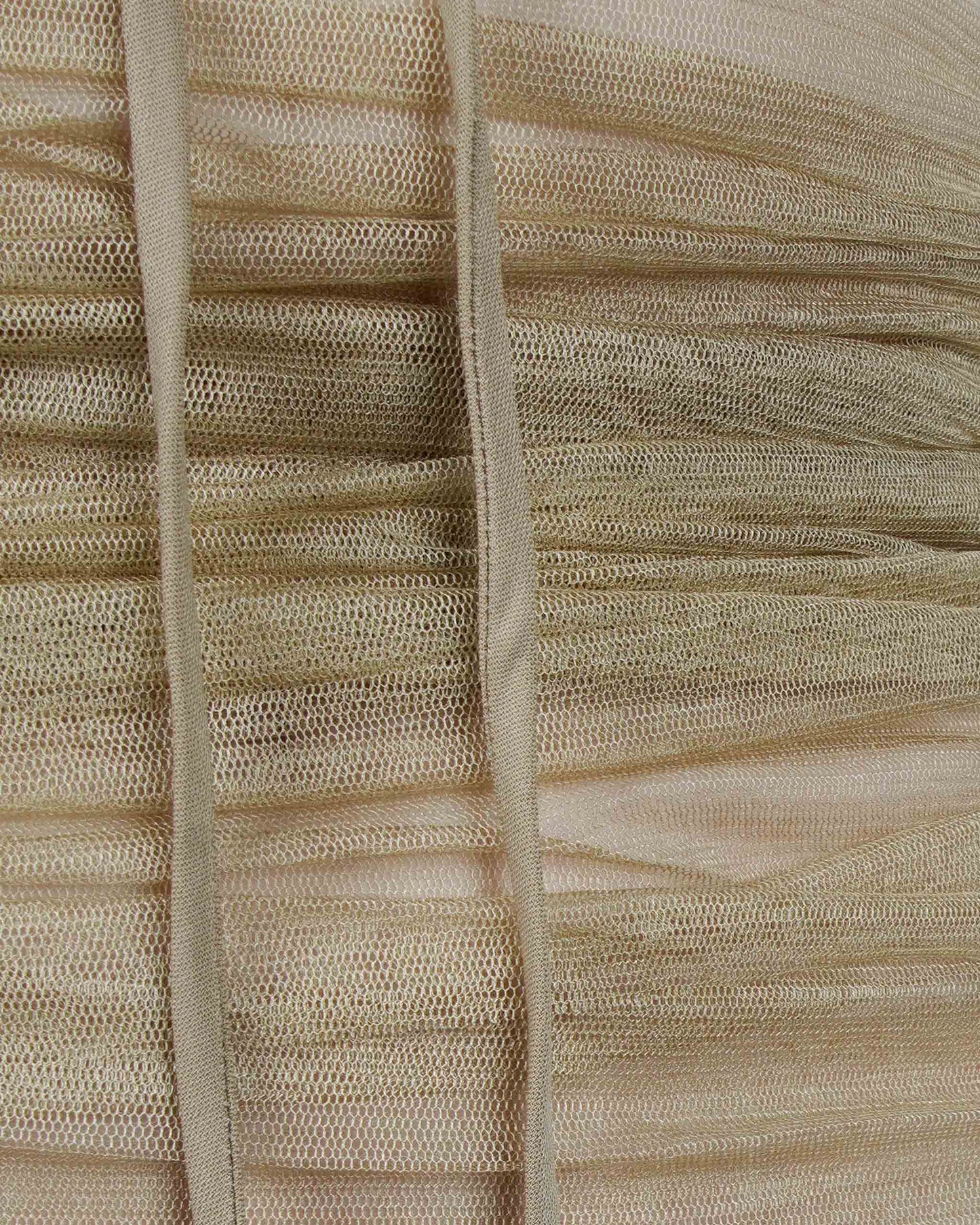 TULLE PANEL HALTER DRESS