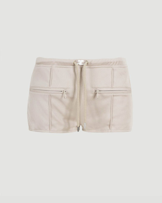 INTERLOCK TRACKSUIT MINI SHORTS