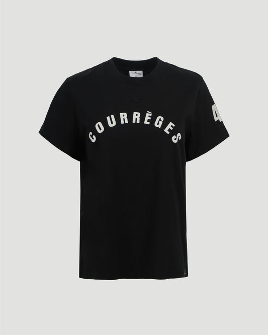 LOGO PRINT T-SHIRT IN BLACK