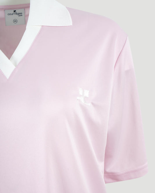 Sports Polo Shirt with Embroidered Logo