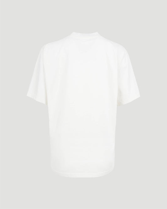 Volcano Logo-Appliqué Cotton T-Shirt in White