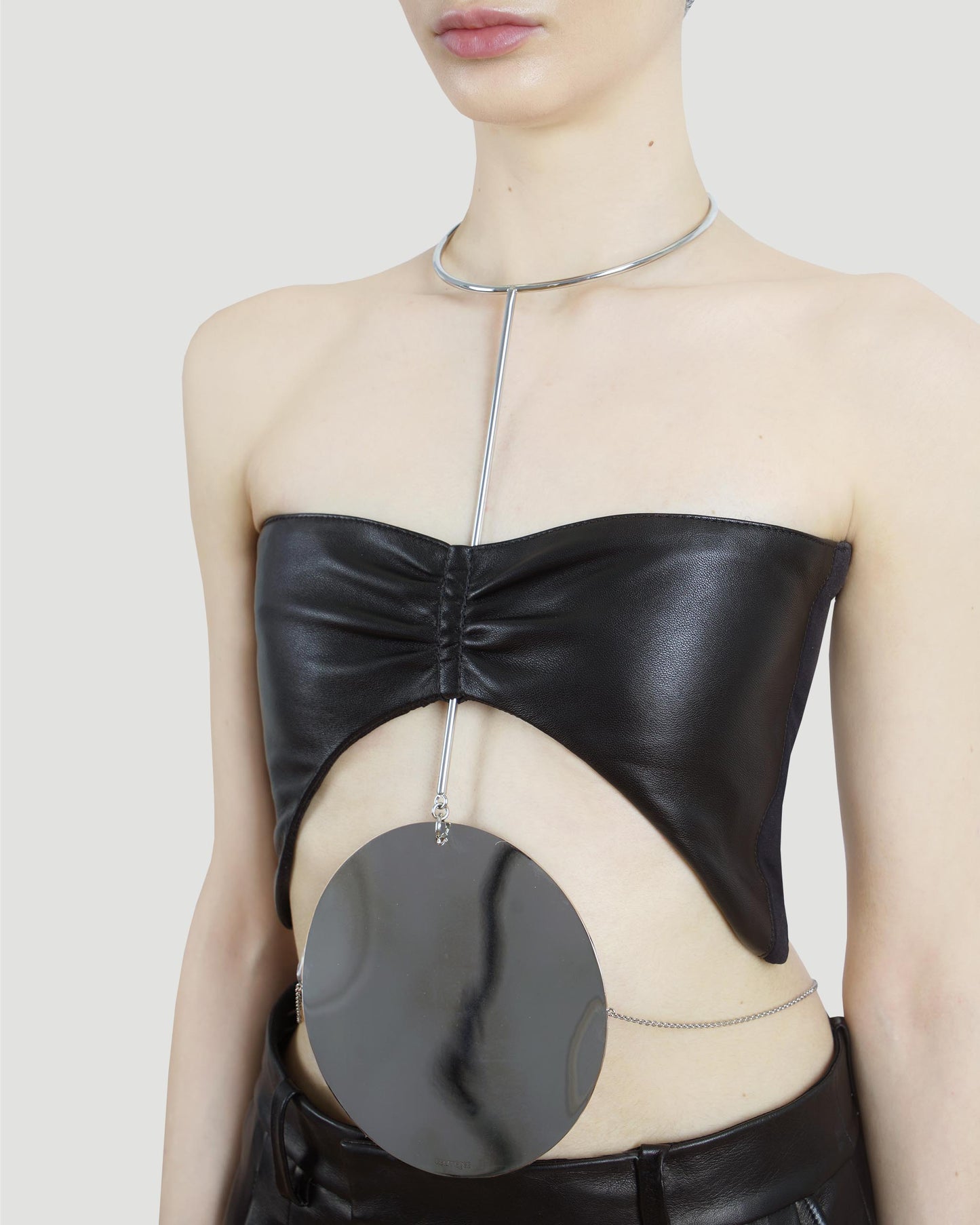 Leather top