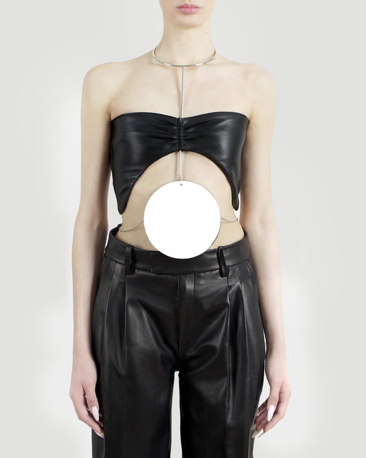 Leather top