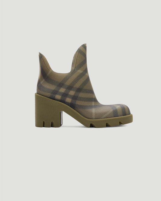 Check Rubber Marsh Heel Boots