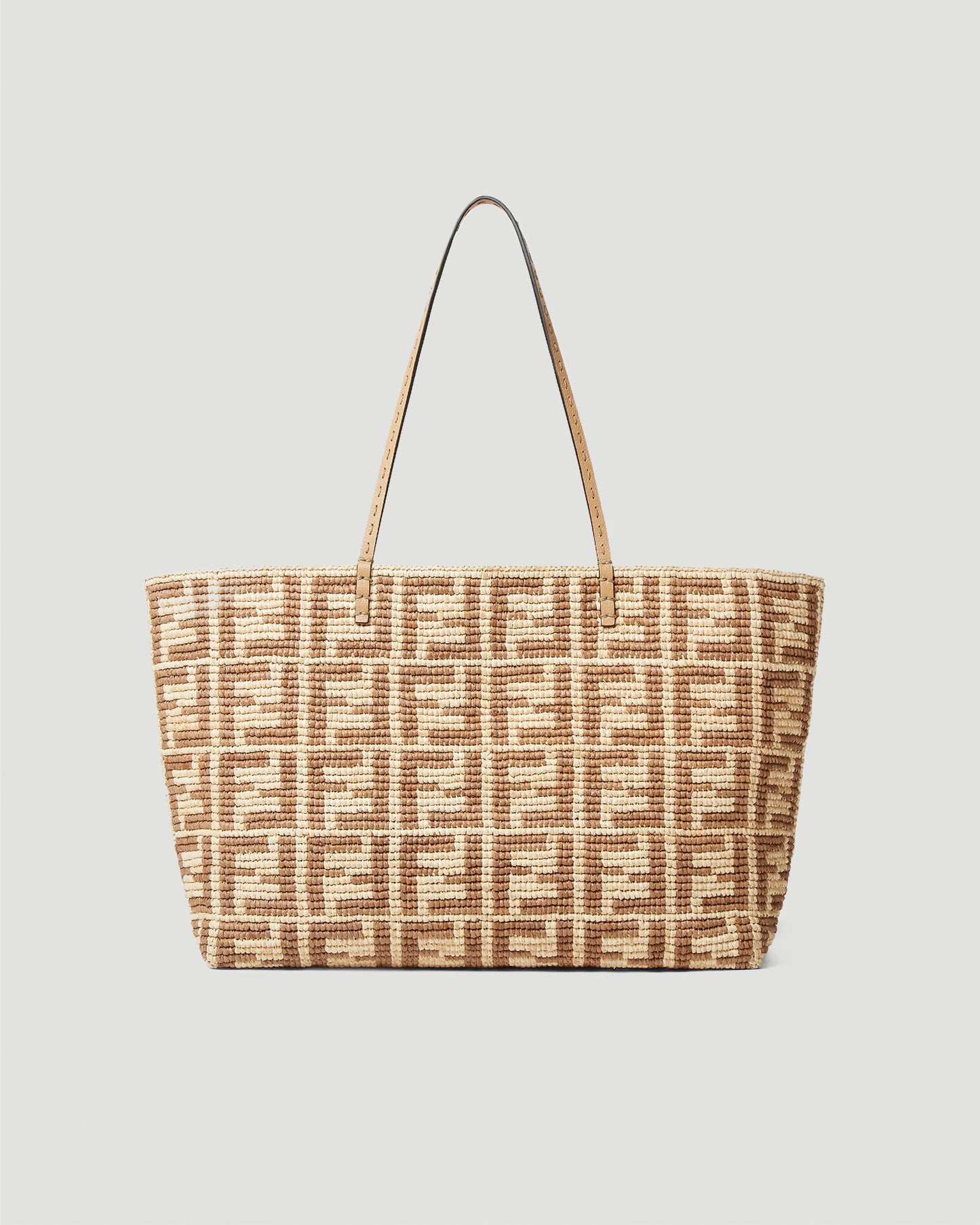 Roll Large Raffia Crochet Shopper