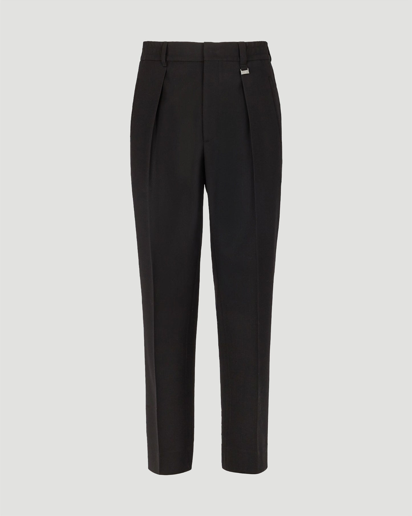 Black wool pants